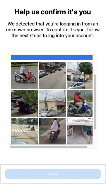 Example CAPTCHA page